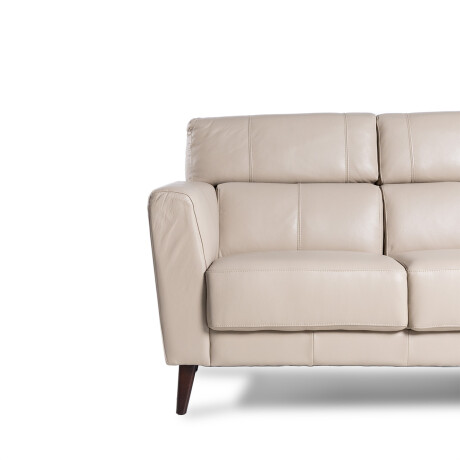 Sofá Zurik - Cuero Básico - 2 cuerpos 519 (Beige)