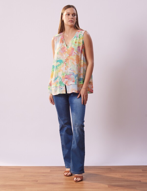 Blusa Print MULTI/VERDE