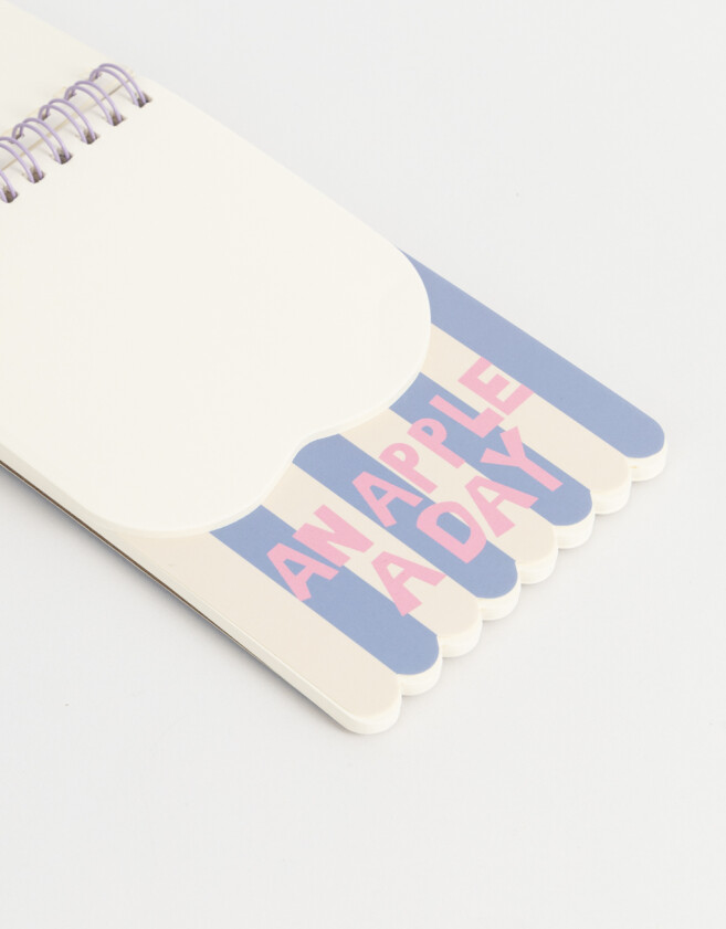 Anotadores Cuadernos y Memos Foodie Memo Espiralado Estampado - Combinacion Tricolor