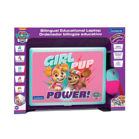Computadora Educativa Bilingüe Digital Lexibook Paw Patrol Rosa