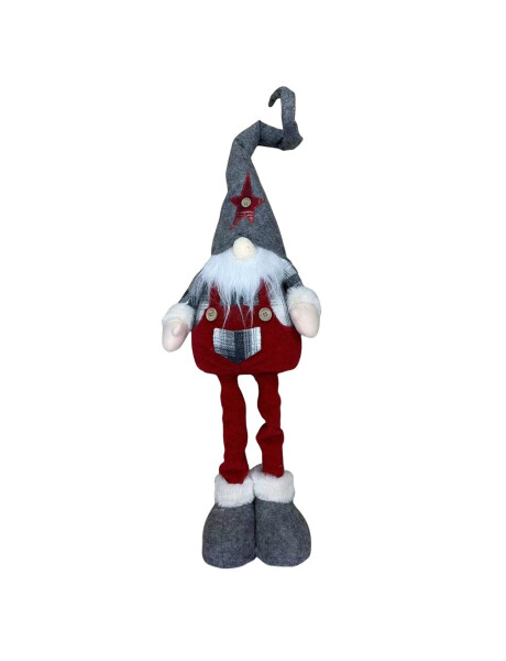 MUÑECO PAPA NOEL NAVIDAD ALTO 65CM GRIS/ROJO MUÑECO PAPA NOEL NAVIDAD ALTO 65CM GRIS/ROJO