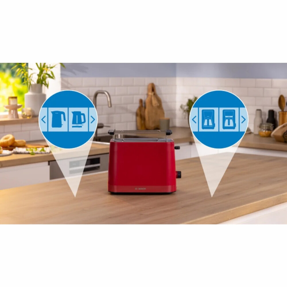 Tostadora Bosch TAT3M124 MyMoment Rojo Tostadora Bosch TAT3M124 MyMoment Rojo