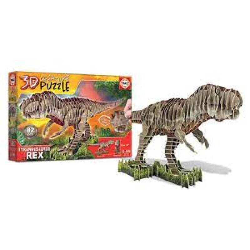 Juego De Mesa Puzzle 3d Educa Dinosaurio T-rex 82pc Juego De Mesa Puzzle 3d Educa Dinosaurio T-rex 82pc