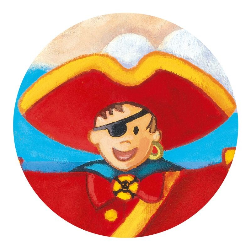 Puzzle Siluetas 42x30cm 36 Pcs 4+ El Pirata y su tesoro