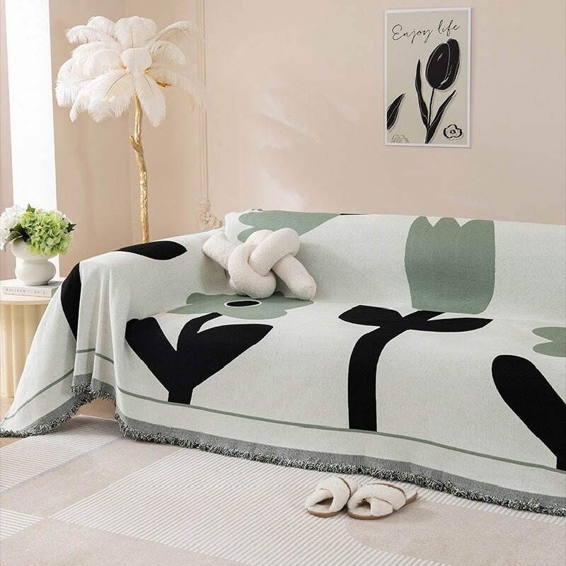 Manta para Sillon y Cama con diseños Flores 300cm