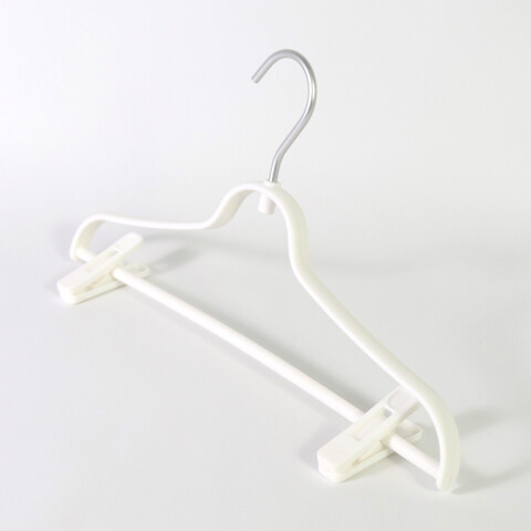 PERCHA PLAST BLANCO C/GANCHO 40X22CM Unica