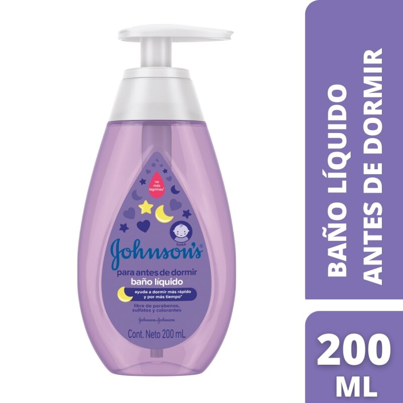 Baño Líquido J&J Antes de Dormir 200 ML