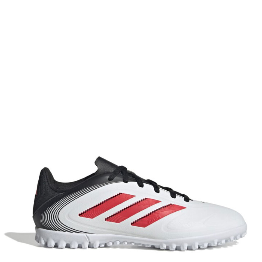 Championes de Fútbol 5 Infantiles Adidas Copa Pure III Club TF Blanco - Negro - Rojo