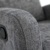Poltrona Reclinable Giratoria Mecedora Rocking Gris Poltrona Reclinable Giratoria Mecedora Rocking Gris