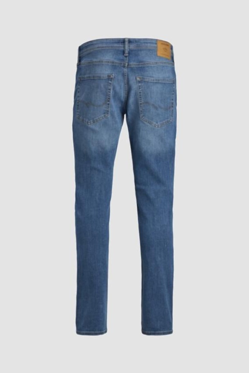 Jeans Slim Fit Con Lavado Conservador Blue Denim