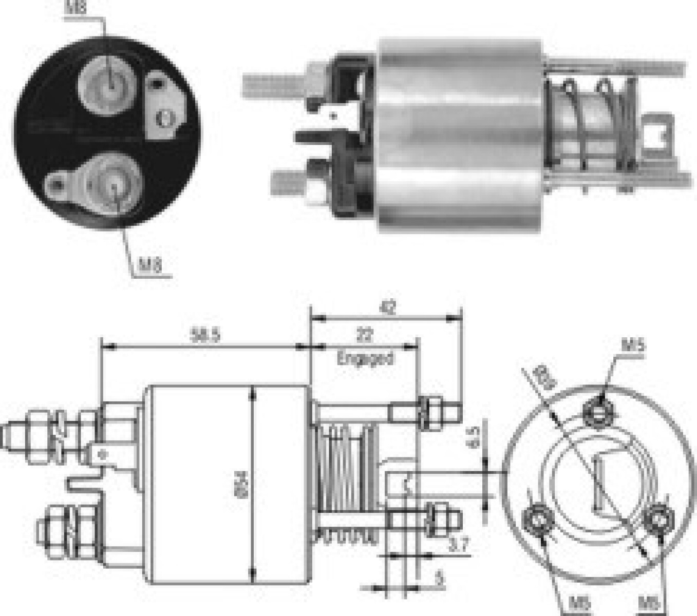 AUTOMATICO DE ARRANQUE FIAT PALIO SIENA UNO ITALIA FS 84 ZM 
