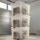 Set x3 Caja organizadora 120lt TRANSPARENTE