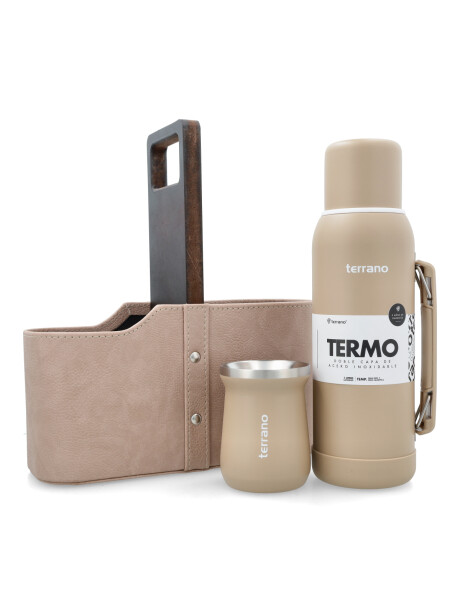 Combo 1LT + Matera De Auto Clasica Taupe