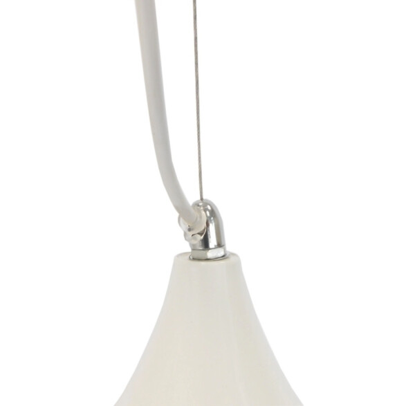 Lámpara colgante COPA metal blanco brillante 60W GN0445