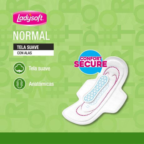 Toallitas Femeninas Ladysoft Toalla Normal Tela Suave 16 Unidades Toallitas Femeninas Ladysoft Toalla Normal Tela Suave 16 Unidades