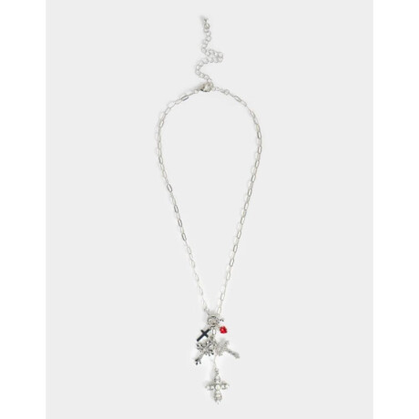 Collares Largo Multi Dijes Plateado