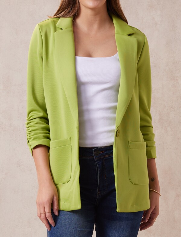 Blazer Manga Frunces VERDE