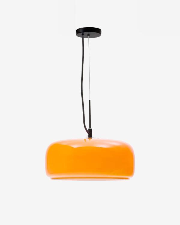 Lámpara de techo Reig de cristal naranja Ø 38 cm
