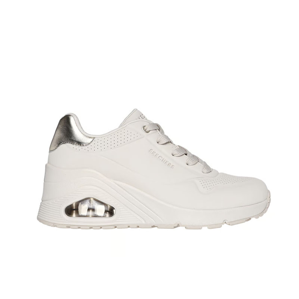 Championes Uno Wedge Hi Steps - Blanco 