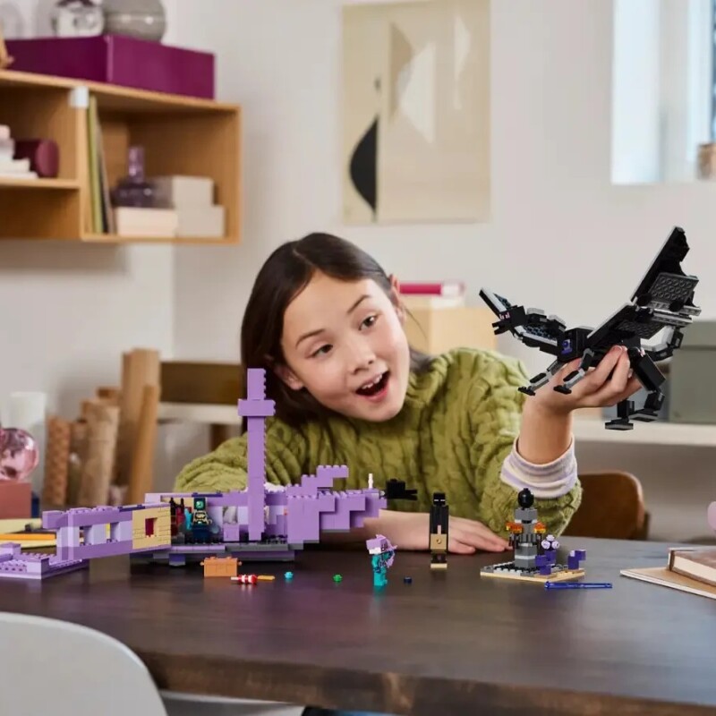Lego Minecraft El Dragón Ender Y El Barco Del End Lego Minecraft El Dragón Ender Y El Barco Del End
