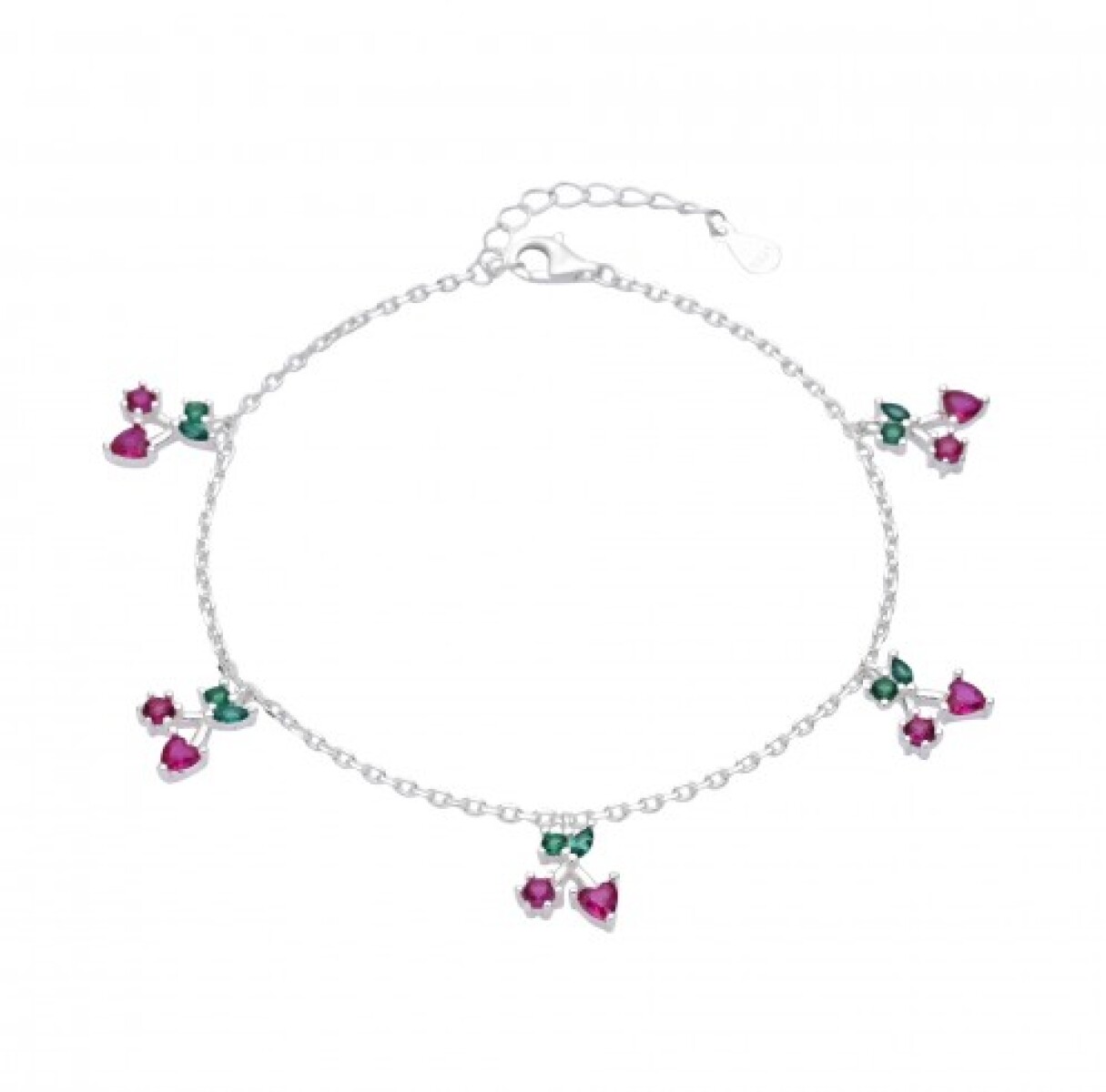 Pulsera de plata 925 con circonias, GUINDITAS. 