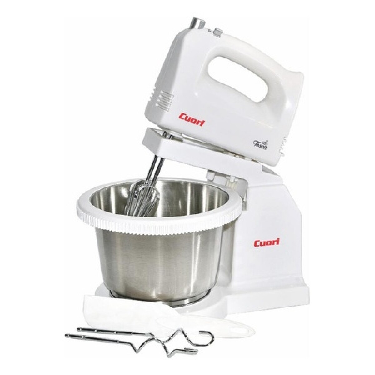 Batidora con Amasadores y Bowl Giratorio Cuori Tosca 200W 