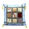 Almohadon Patchwork Celeste