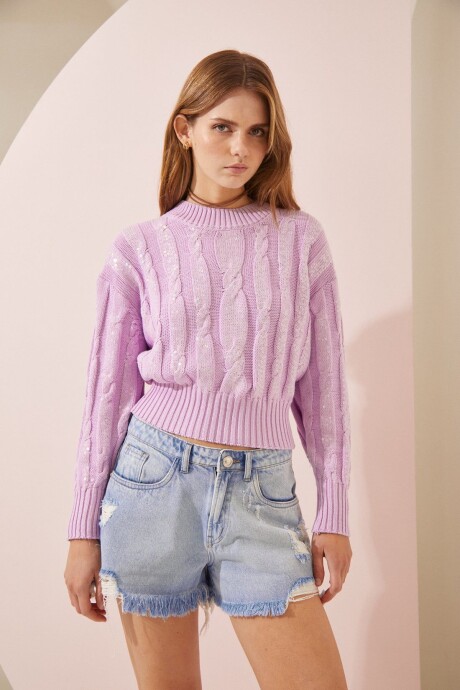 SWEATER CRAB LILA