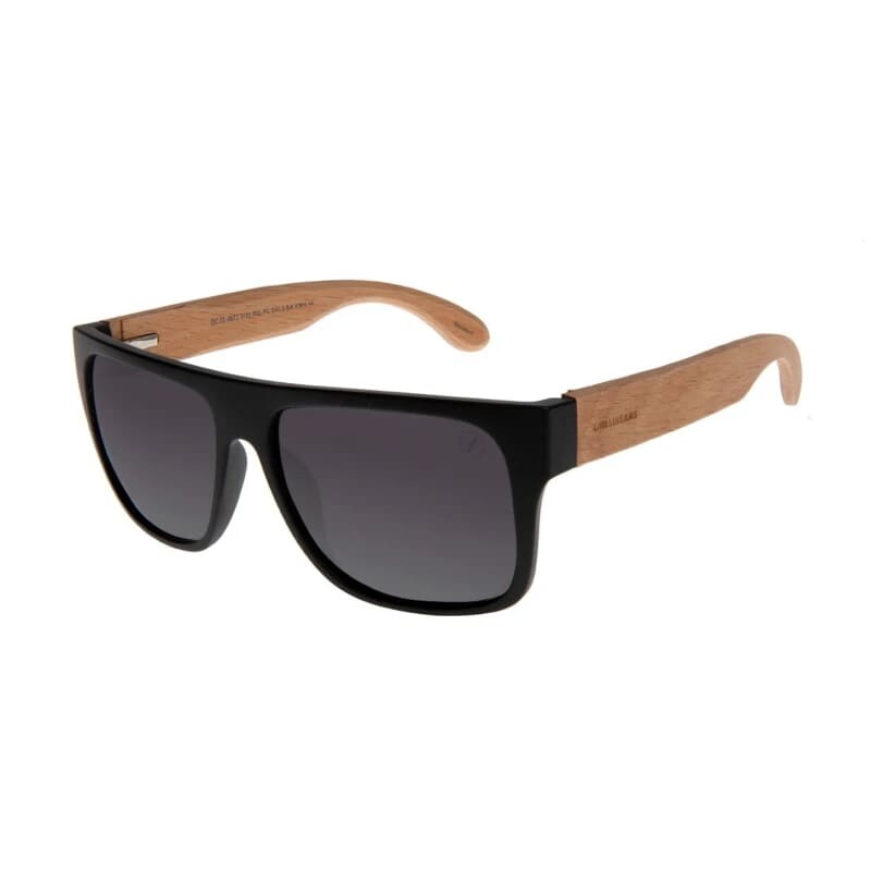 Lentes de Sol Chilli Beans Jaru Matte Negro Oscuro