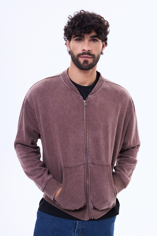 Campera de felpa Valladolid Marrón