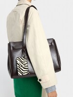 Bolso Para Portátil 13" Colgado De Piel marron