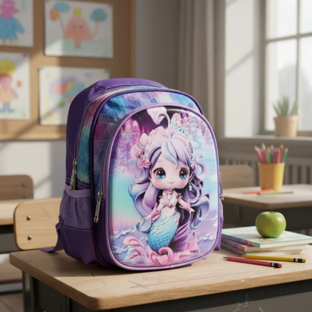 Mochila Pre-escolar, Estampados Infantiles SIRENA