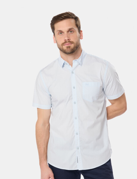CAMISA LISA Celeste