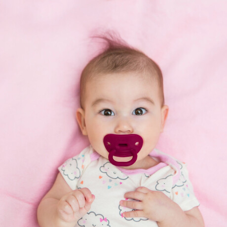 Setx2 Chupetes mordillo silicona rosado/coral