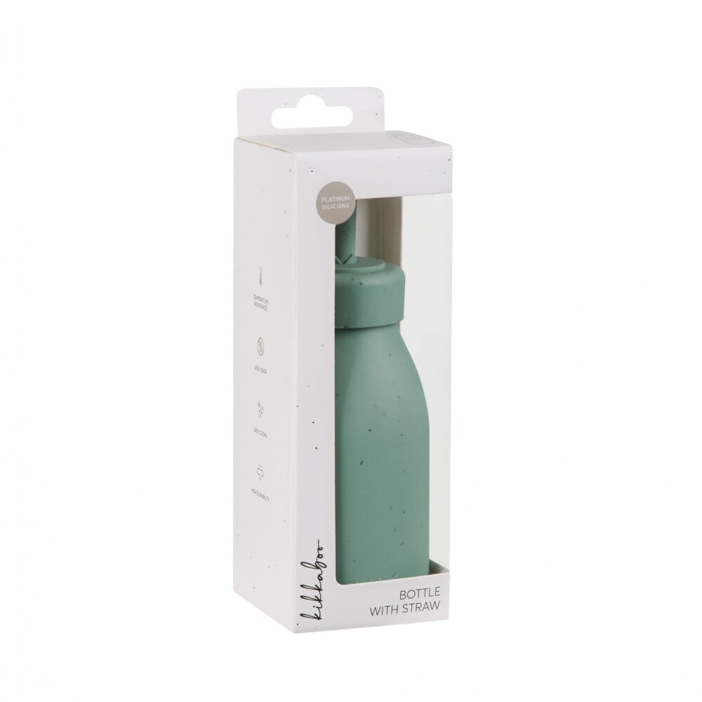 Botella con Sorbito Silicona Kikkaboo Verde