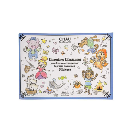 Libro para Colorear Chau Pantalla Cuentos Clasicos