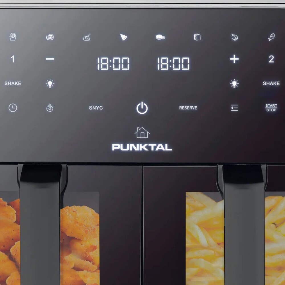 Freidora sin aceite doble digital - Capacidad 9L - Punktal Freidora sin aceite doble digital - Capacidad 9L - Punktal