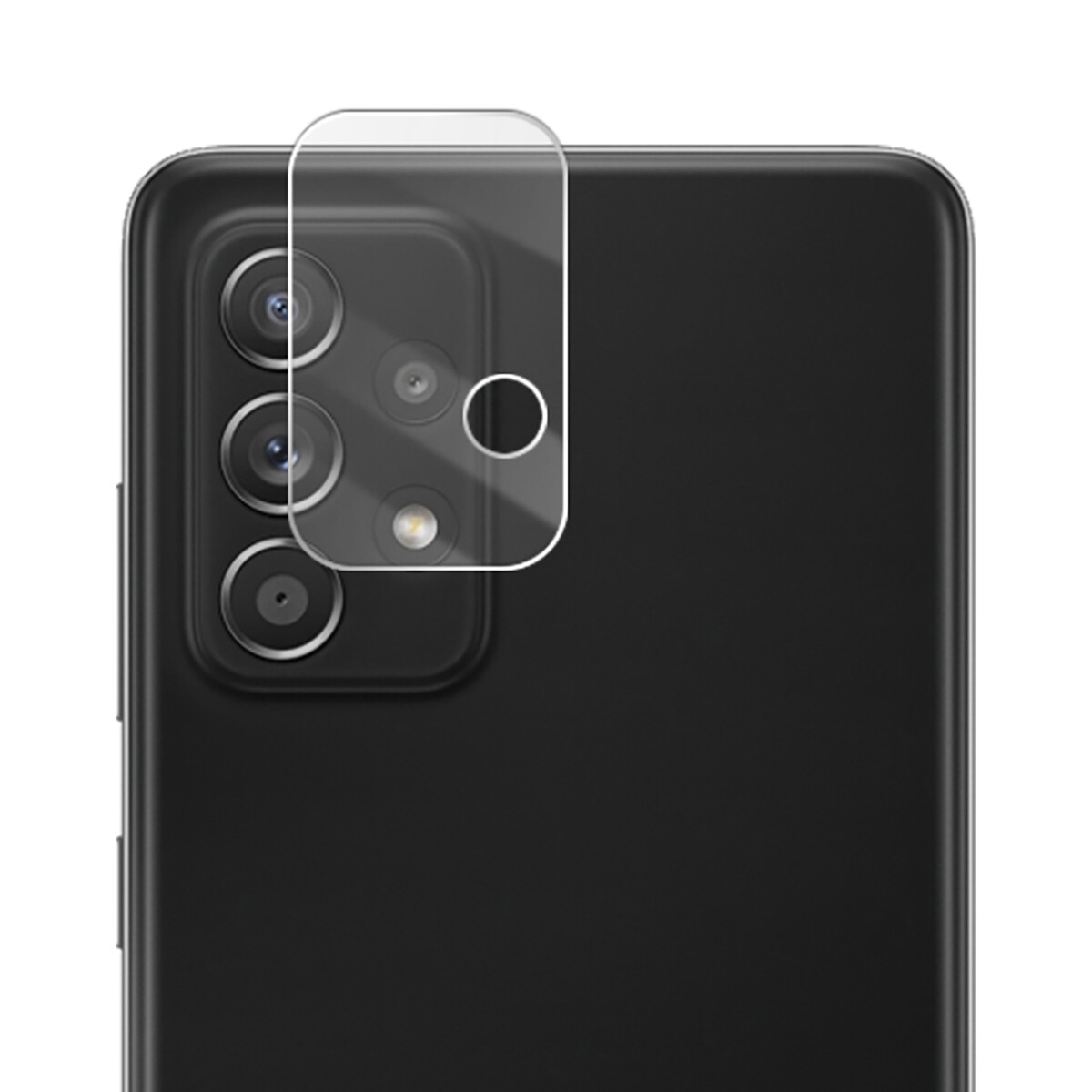 Vidrio Protector de Cámara 9H para Samsung Galaxy A73 5G - Negro 