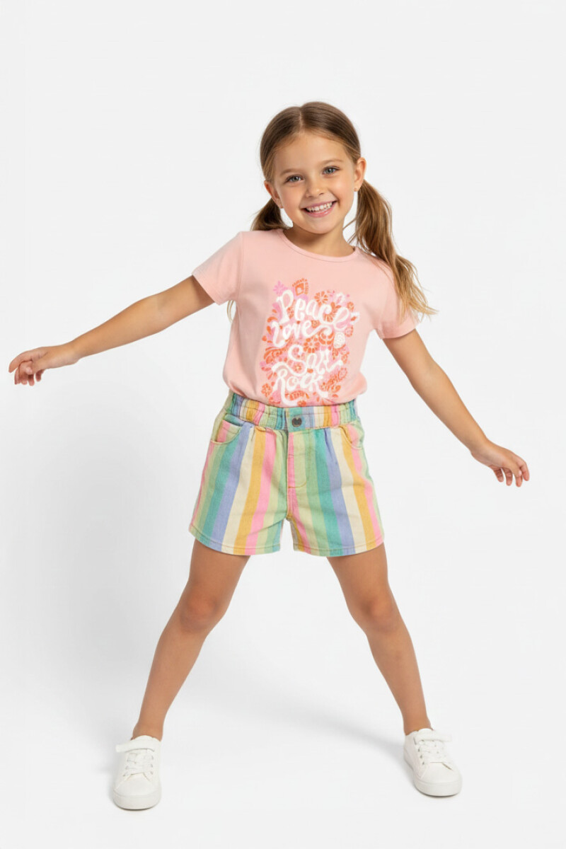 Short rayado - Multicolor 