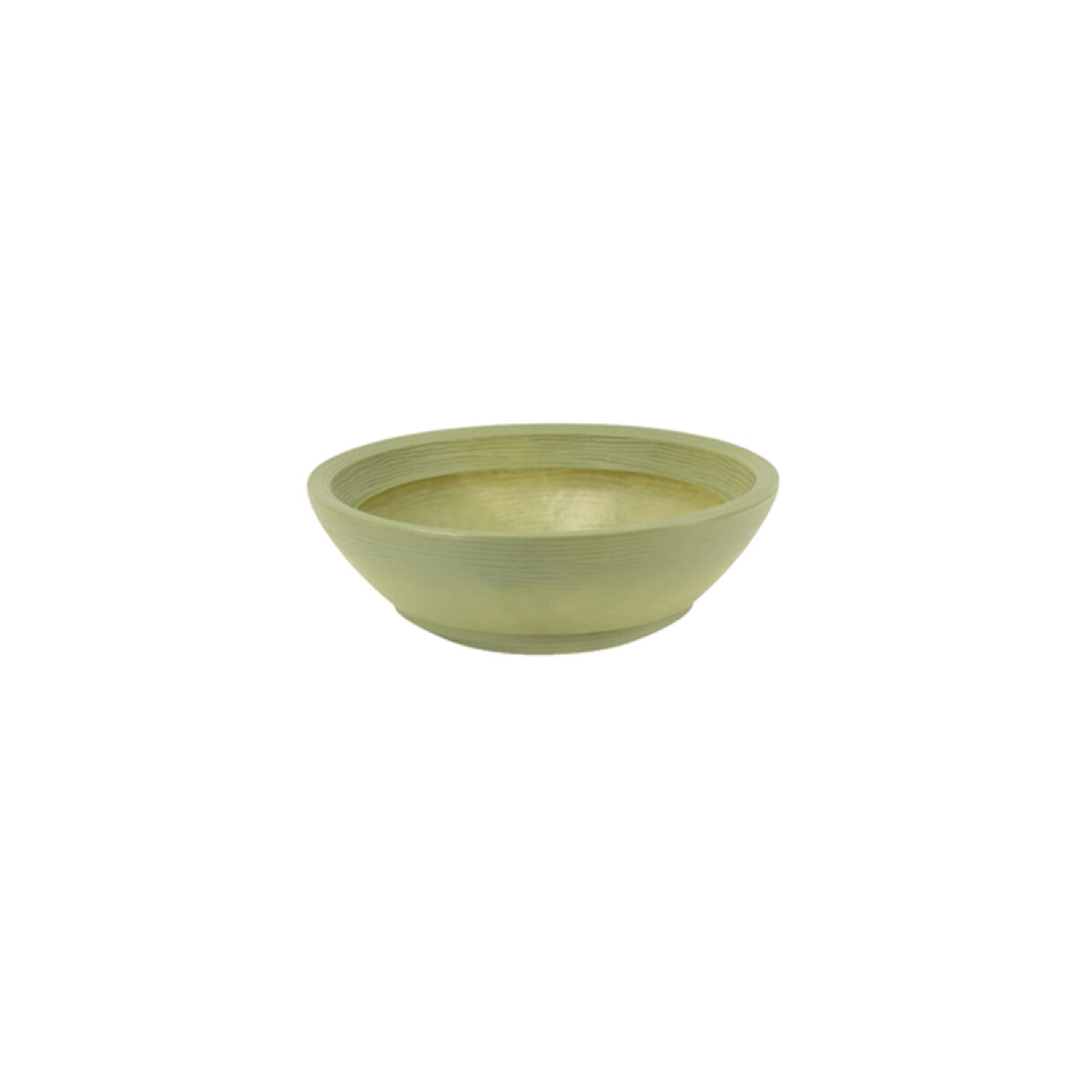 Maceta "INDI" Ø40 x 13cm. verde oliva con plato - TD0324 