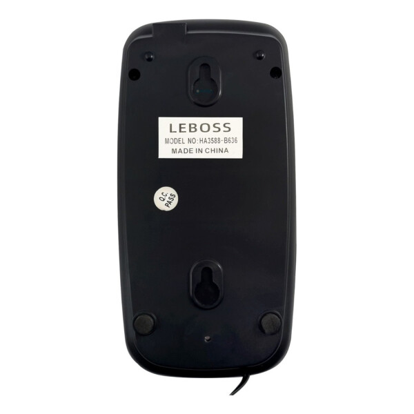 Telefono Fijo De Mesa O Pared Base B636 Numeros Grandes Variante Color Negro