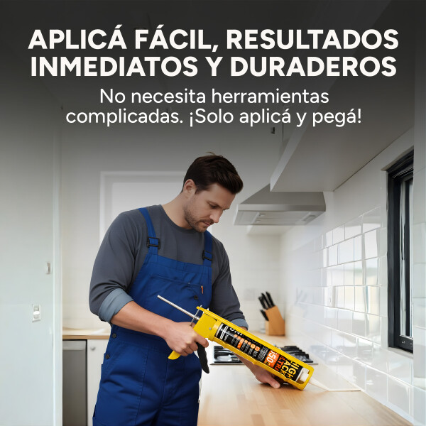 High Tack Ultra Adhesivo Montaje Polímero Extra Fuerte 280Ml Color Negro