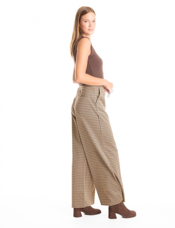 Pantalon Pull On Gales MARRON/MULTI