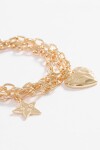 Pulsera cadena charrua dorado
