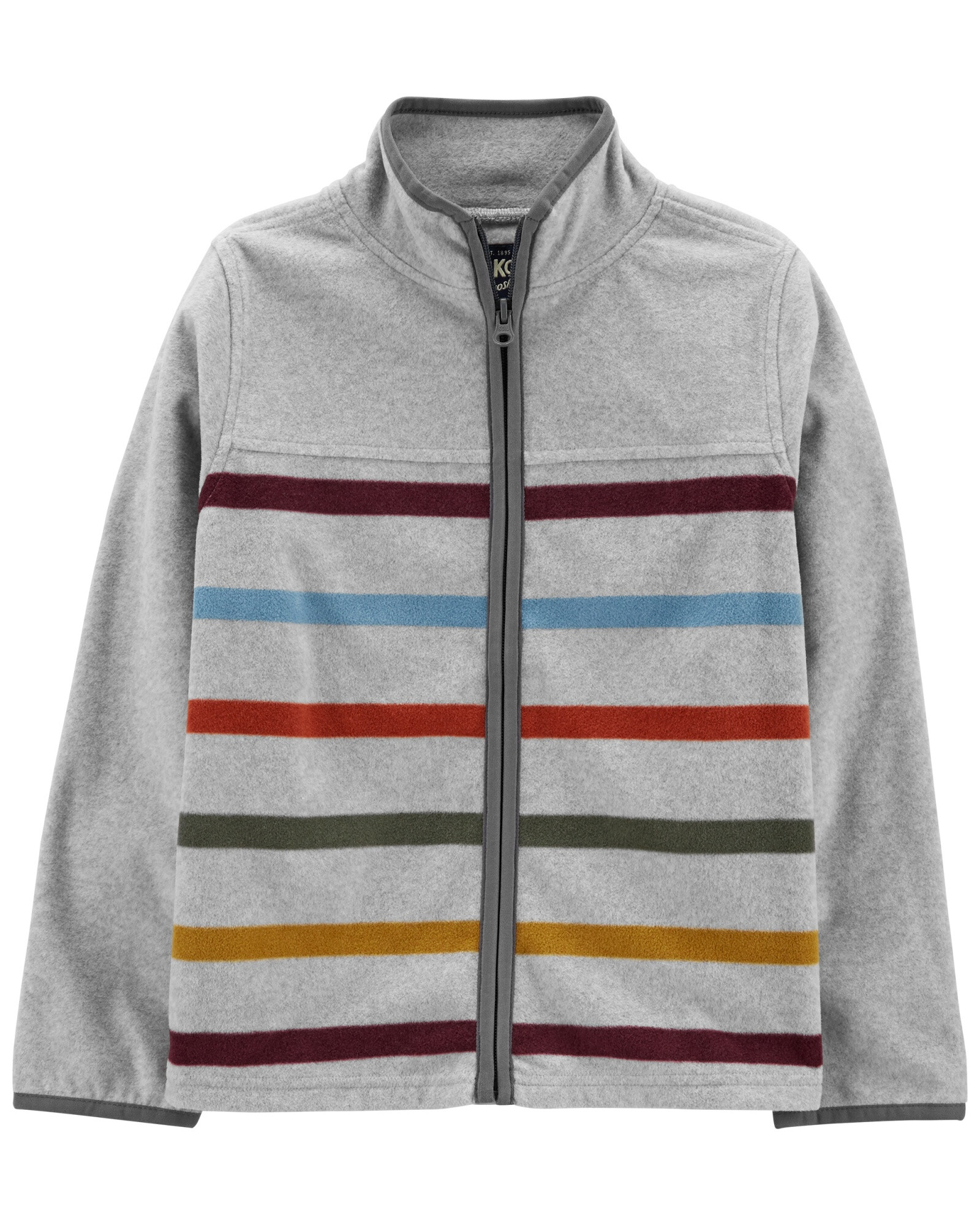 Campera de micropolar diseño franjas de color Sin color