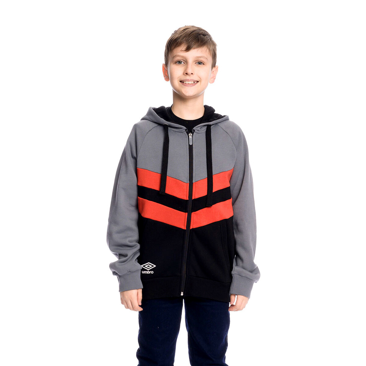 Campera Full Zip Umbro Niños - Gry 