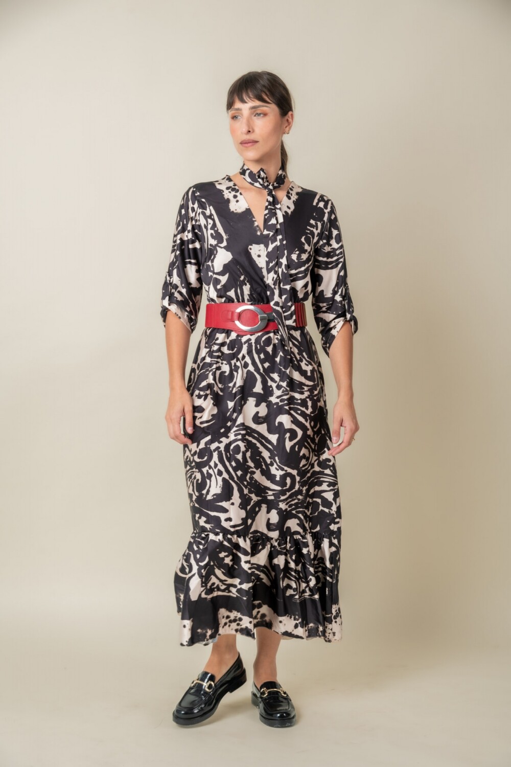 VESTIDO LIRIO DE LUNA Negro