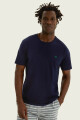 Remera Hering lisa con logo bordado Azul