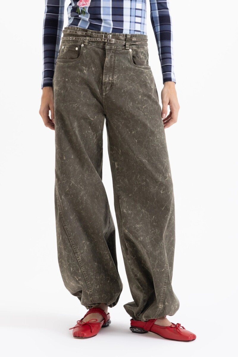 PANTALON GIGI Verde Seco
