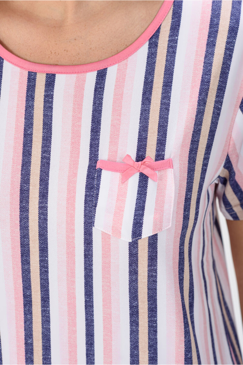 CAMISÓN ESTAMPADO RAYADO